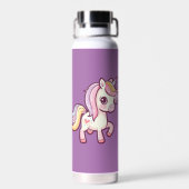 Bouteille D'eau Adorable mignon Pastel Unicorn (Arrière)
