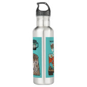 Bouteille D'eau Adventure Hiking Exploring Stickers Water Bottle (Dos)