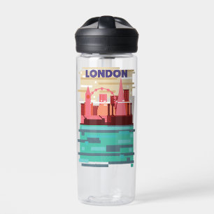 Bouteille D'eau Affiche de voyage sur la skyline de Londres.