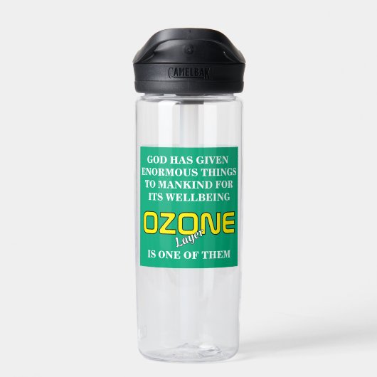 Bouteille D'eau Affiche OZONE (Arrière)