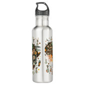 Bouteille D'eau Africa Map Decorative Tribal Elements Pattern (Dos)