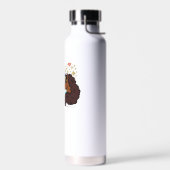 Bouteille D'eau Afro Unicorn | Design cardiaque unique (Gauche)