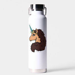 Bouteille D'eau Afro Unicorn   Divin