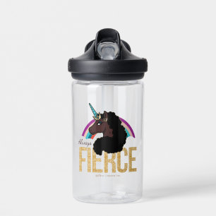 Bouteille D'eau Afro Unicorn Magique - Toujours fière