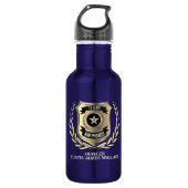 Bouteille D'eau Agent de police Bouclier personnalisé (Devant)