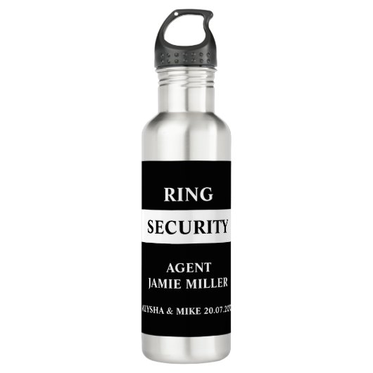 Bouteille D'eau Agent du porteur de bague de sécurité (Devant)