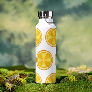 Bouteille D'eau Agrumes TROPICALES FRUITS D'ÉTÉ Citrons d'orange