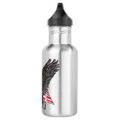 Bouteille D'eau Aigle américain avec croix (Droite)