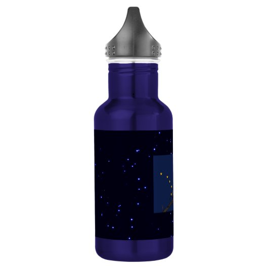 Bouteille D'eau Aigle Et Drapeau De L'Alaska (Gauche)