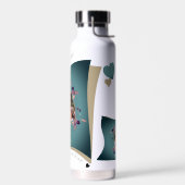 Bouteille D'eau Aime maman - collage multi photos (Gauche)