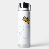 Bouteille D'eau Aimer le texte personnalisé (Arrière)