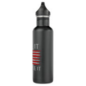 Bouteille D'eau Aimez-le ou laissez-le États-Unis Drapeau (Droite)