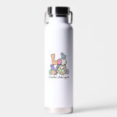 Bouteille D'eau Aimez Pâques Assistante de l'enseignant Gnomes Ens (Avant)