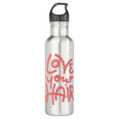 Bouteille D'eau Aimez vos cheveux (Devant)