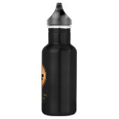 Bouteille D'eau Ajouter Gold Business Company Logo & Text Professi (Droite)