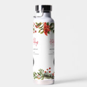 Bouteille D'eau Ajouter le logo d'entreprise et l'adresse Noël (Plage)