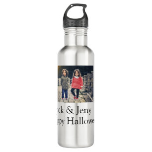 Bouteille D'eau ajouter nom photo texte Halloween enfant fille gar