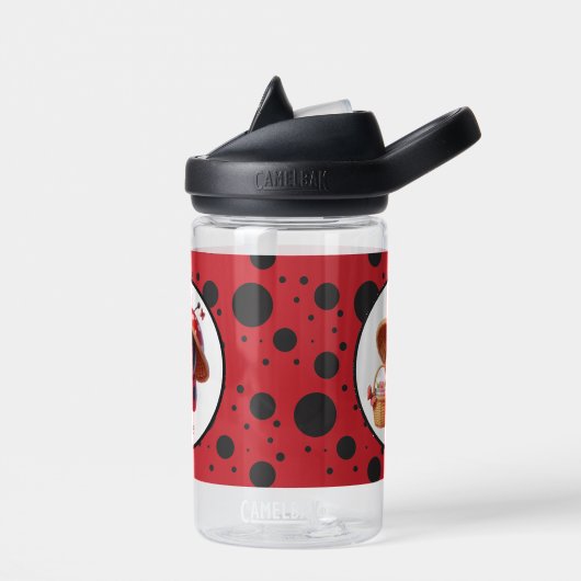 Bouteille D'eau Ajouter un nom nom ladybug amoureux (Gauche)