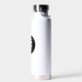 Bouteille D'eau Ajouter votre logo (noir et blanc) (Gauche)