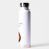 Bouteille D'eau Ajouter votre nom texte brun acoustique guitare éd (Gauche)