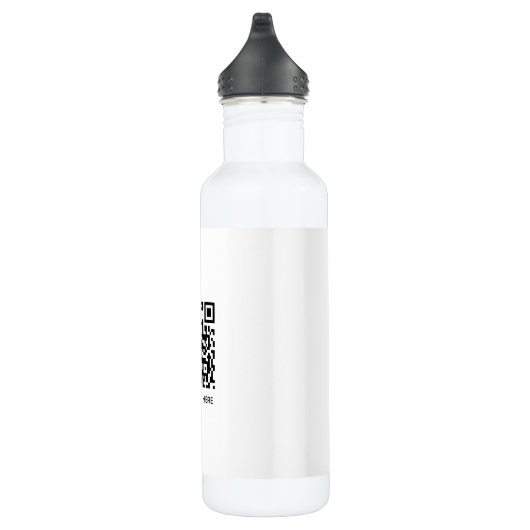 Bouteille D'eau Ajouter votre propre code QR texte Analyse Minimal (Droite)