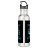 Bouteille D'eau Ajouter votre propre texte ne jamais sous-estimer (Dos)