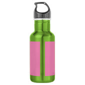 Bouteille D'eau AKA - Brown fille en rose et vert (Dos)