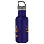 Bouteille D'eau Alessandro, Nom, Logo Fait De Pizza, (Dos)