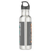 Bouteille D'eau ALEX Votre nom Graffiti Brick Wall Paint Splatter (Dos)