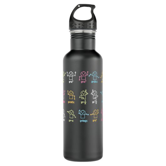 Bouteille D'eau Algebra Dance Funny Graph Figures Math Equation Te (Devant)