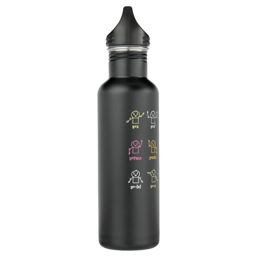 Bouteille D'eau Algebra Dance Funny Graph Figures Math Equation Te (Gauche)