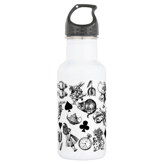 Bouteille D'eau Alice White Rabbit Wonderland Classic (Devant)