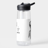 Bouteille D'eau Alien gris, je veux croire (Gauche)