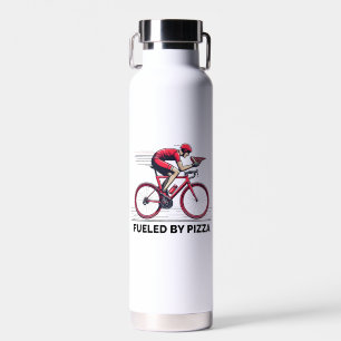 Bouteille D'eau Alimenté Par Pizza Cyclist