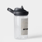 Bouteille D'eau Allez-y, Disant : | Lizard sur Sidewalk Photo (Arrière Complet)