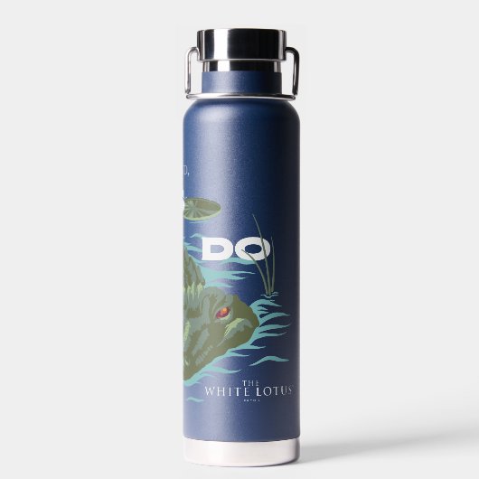 Bouteille D'eau Alligator - Le Lotus Blanc (Arrière)