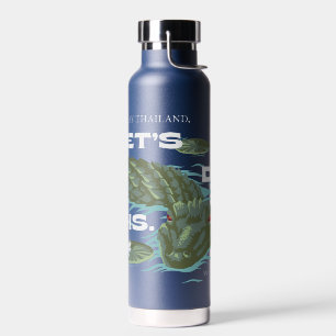 Bouteille D'eau Alligator - Le Lotus Blanc