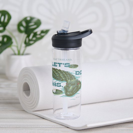 Bouteille D'eau Alligator - Le Lotus Blanc (Yoga)