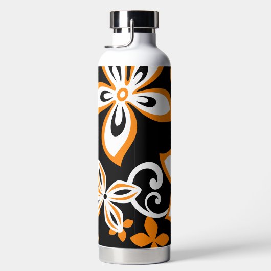 BOUTEILLE D'EAU ALOHA HAWAI (NOIR/ORANGE) (Droite)