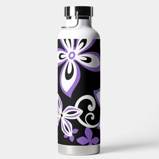 BOUTEILLE D'EAU ALOHA HAWAII (NOIR/LAVENDER) (Droite)