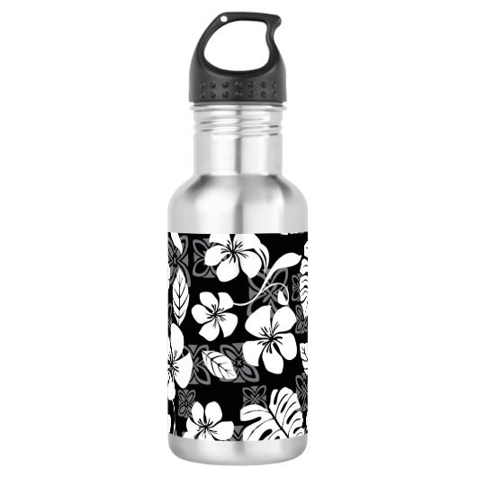 BOUTEILLE D'EAU ALOHA VENDREDI (NOIR) (Devant)