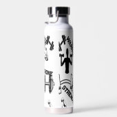 Bouteille D'eau Alpha Flacon d'hydratation Dumbbell Veines Design (Plage)