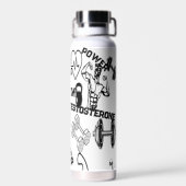 Bouteille D'eau Alpha Flacon d'hydratation Dumbbell Veines Design (Arrière)