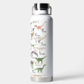 Bouteille D'eau Alphabet Dinosaure (Plage)