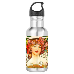Bouteille D'eau Alphonse Mucha Art Nouveau Daydream