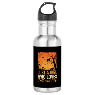 Bouteille D'eau Amateur de chat Halloween Graphique de coucher de 