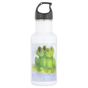 Bouteille D'eau Amateurs adorables de grenouilles