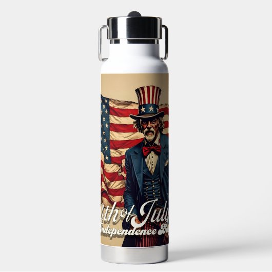 Bouteille D'eau Âme fière du 4 juillet (Salle de sport)