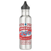 Bouteille D'eau America 250 Add State 1776 2026 Cool Personalized (Gauche)