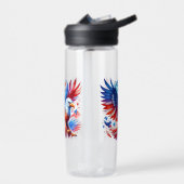 Bouteille D'eau American Eagle Patriotique Design Rouge Blanc Bleu (Gauche)